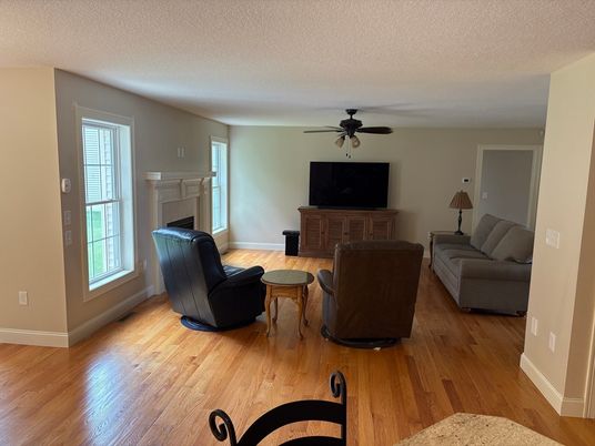 Fireplace, Interior, Living room, Wood Texture Flooring