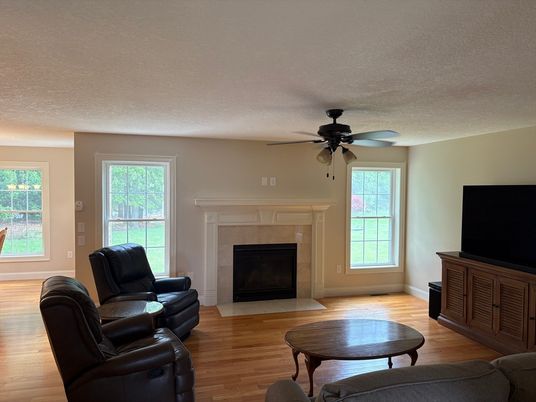Fireplace, Interior, Living room, Wood Texture Flooring