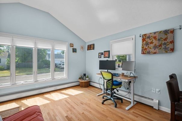 Home Office, Interior, Wood Texture Flooring