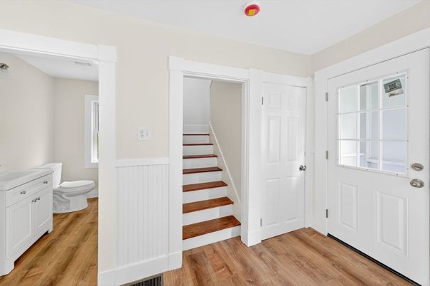 Bathroom, Interior, Wood Texture Flooring