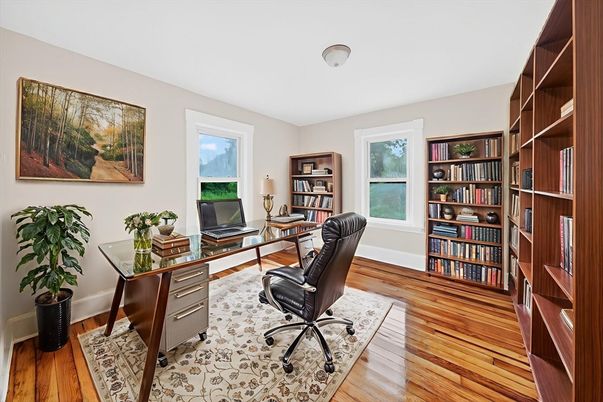 Home Office, Interior, Wood Texture Flooring