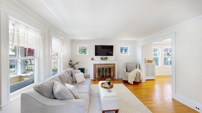 Fireplace, Interior, Living room, Wood Texture Flooring