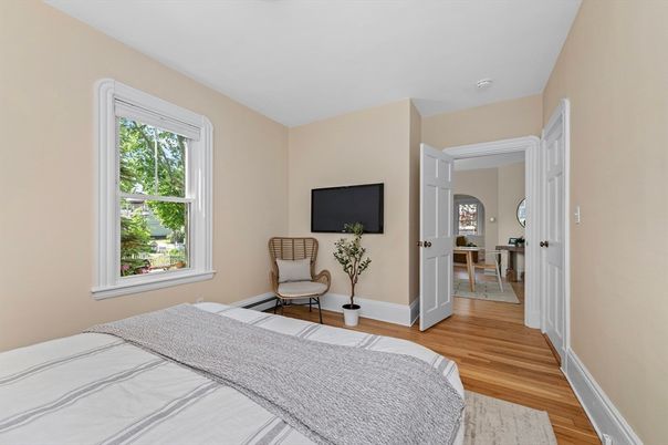 Bedroom, Interior, Wood Texture Flooring