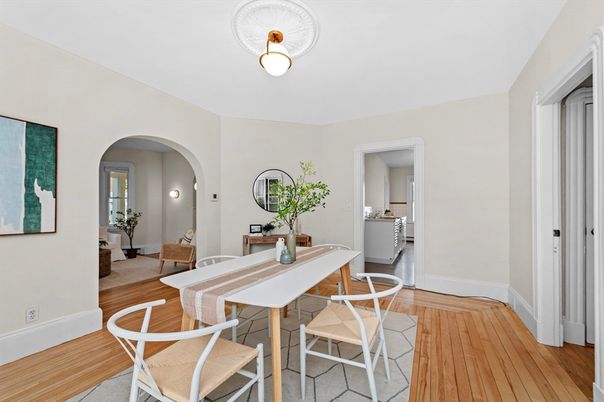 Dining room, Interior, Wood Texture Flooring