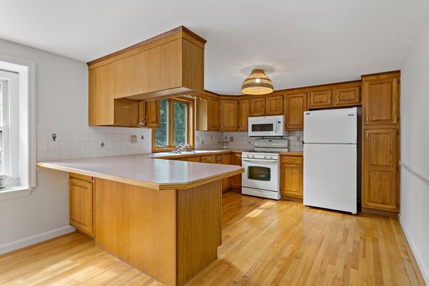 Interior, Kitchen, Wood Texture Flooring