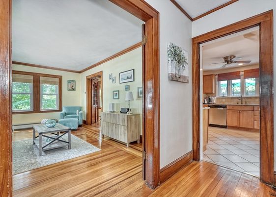 Interior, Kitchen, Living room, Wood Texture Flooring