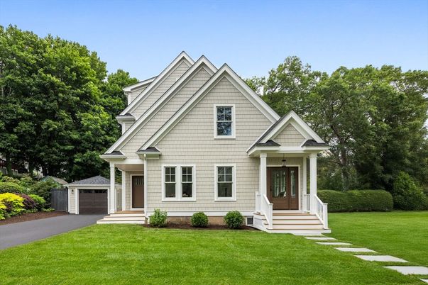 Attached, Backyard, Detached Garage, Exterior, Facade, Brick Traditional