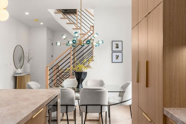 Dining room, Interior, Pendant Lights, Recessed Lighting