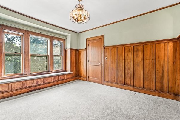 Chandelier, Empty room, Interior