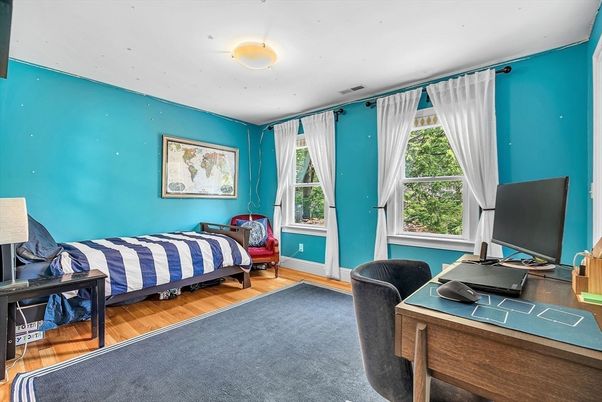Bedroom, Home Office, Interior, Wood Texture Flooring