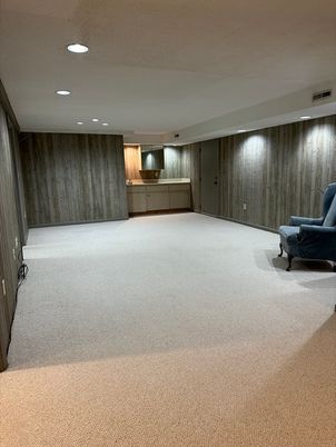 Empty room, Interior, Recessed Lighting