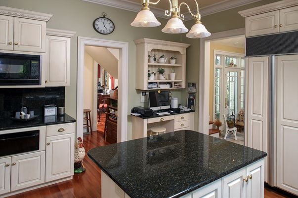 Interior, Kitchen, Pendant Lights, Wood Texture Flooring