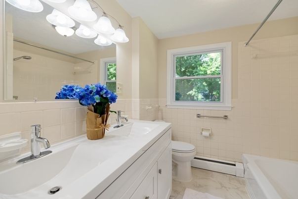 Bathroom, Dual Sink Vanities, Interior, Marble