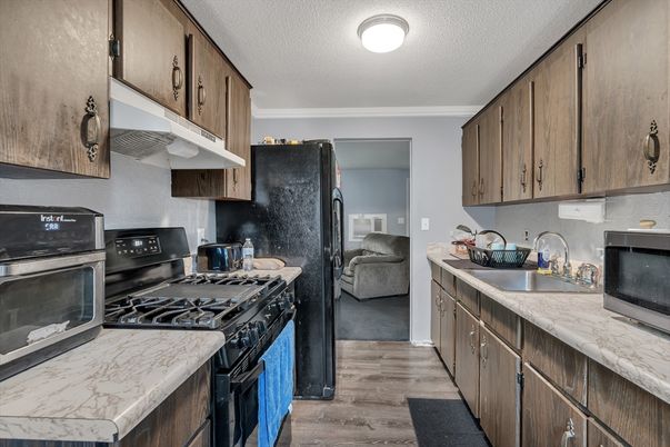 Interior, Kitchen, Wood Texture Flooring