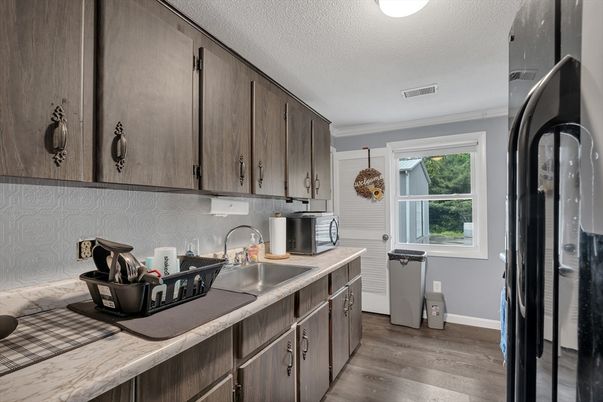 Interior, Kitchen, Wood Texture Flooring