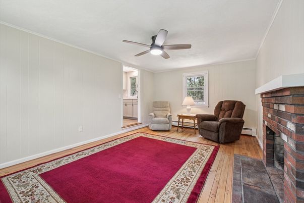 Fireplace, Interior, Wood Texture Flooring