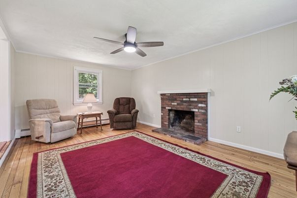Fireplace, Interior, Wood Texture Flooring