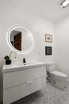 Bathroom, Interior, Wood Texture Flooring