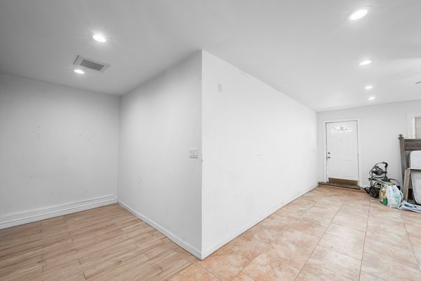 Empty room, Fireplace, Interior, Recessed Lighting