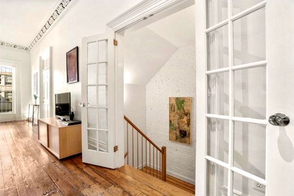 Interior, Stone Walls, Wood Texture Flooring