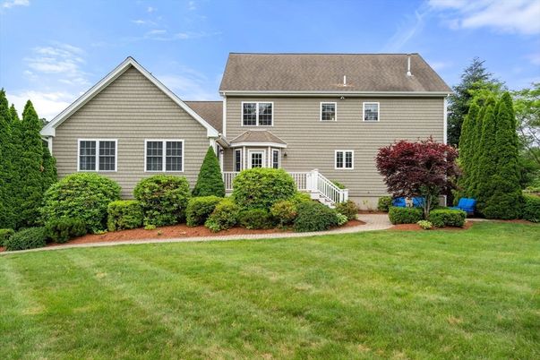 Backyard, Exterior, Facade, Brick Traditional
