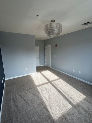 Chandelier, Empty room, Interior