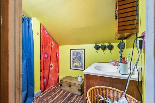 Bathroom, Interior, Wood Texture Flooring