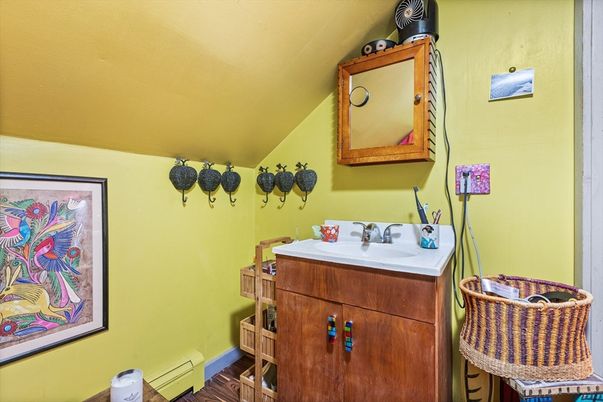 Bathroom, Interior, Wood Texture Flooring