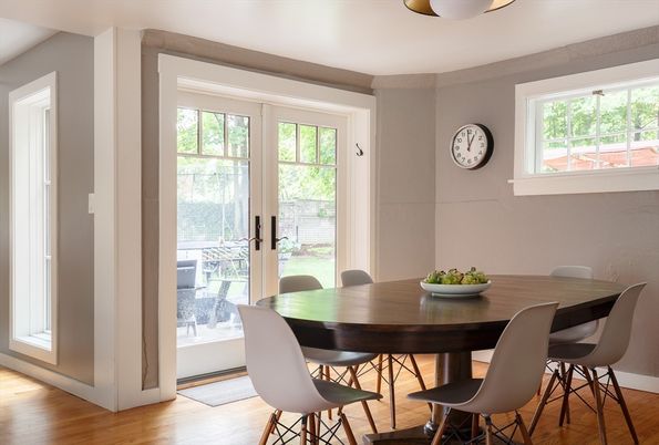Dining room, Interior, Wood Texture Flooring