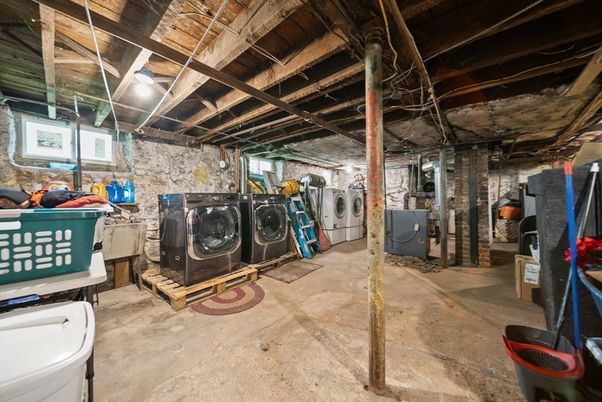 Interior, Stone Walls, Washer