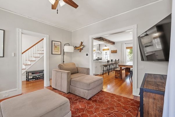 Dining room, Interior, Wood Texture Flooring