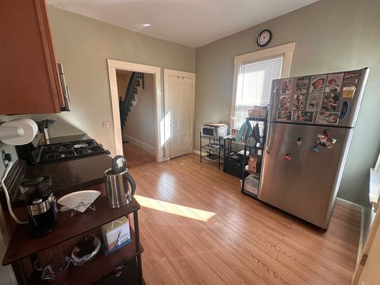 Interior, Kitchen, Wood Texture Flooring