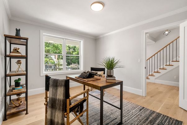 Home Office, Interior, Wood Texture Flooring