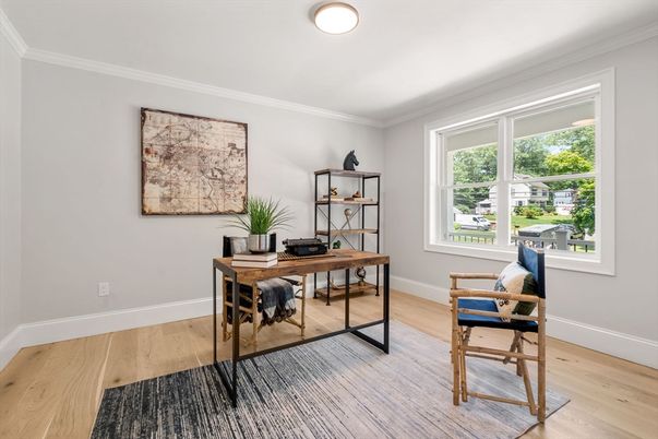 Home Office, Interior, Wood Texture Flooring