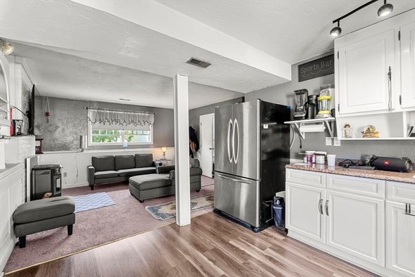 Interior, Kitchen, Living room, Wood Texture Flooring