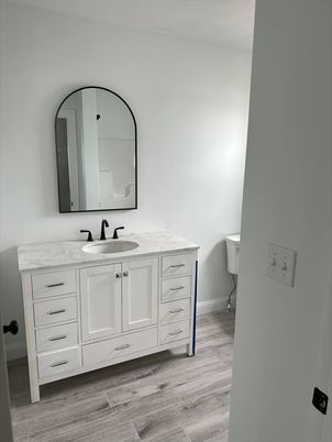 Bathroom, Interior, Wood Texture Flooring