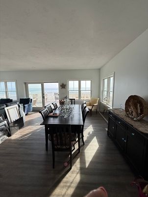 Dining room, Interior, Water, Wood Texture Flooring