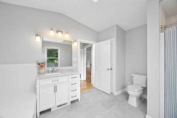 Bathroom, Interior, Wood Texture Flooring