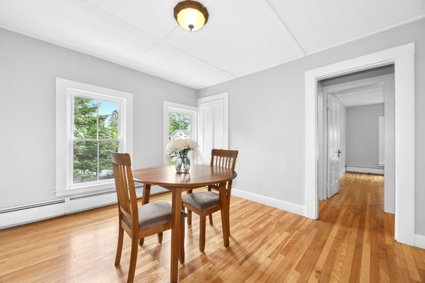 Dining room, Interior, Wood Texture Flooring