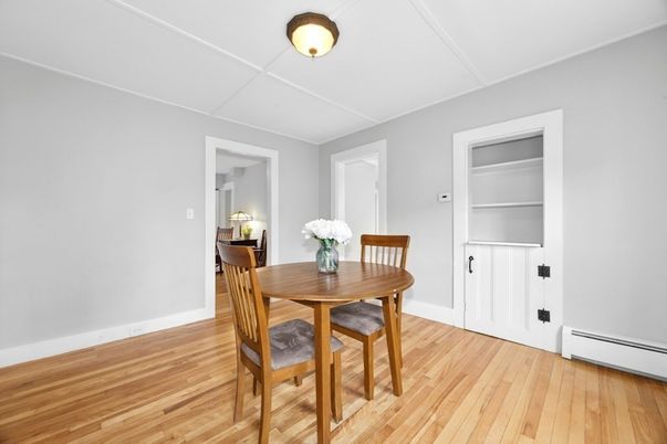 Dining room, Interior, Wood Texture Flooring