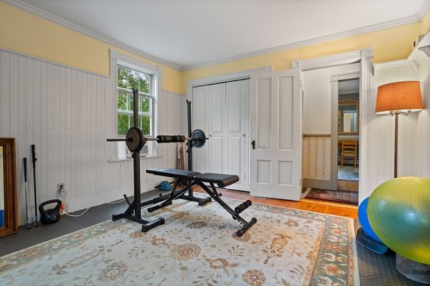 Fitness Equipment, Interior, Wood Texture Flooring