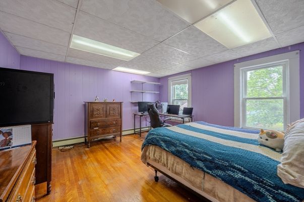 Bedroom, Home Office, Interior, Wood Texture Flooring