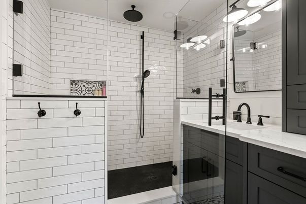 Bathroom, Glass Shower, Interior