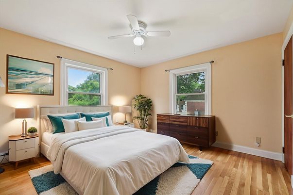 Bedroom, Interior, Wood Texture Flooring