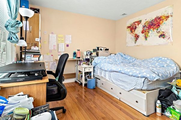 Bedroom, Home Office, Interior, Wood Texture Flooring