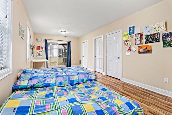 Bedroom, Interior, Wood Texture Flooring