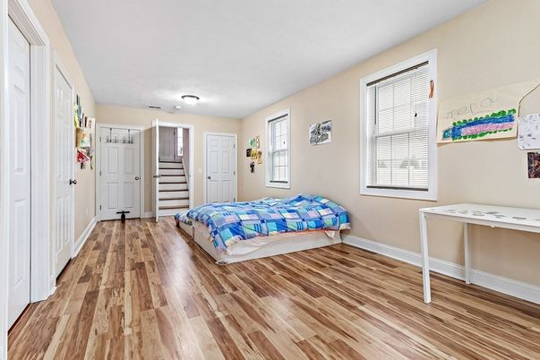 Bedroom, Interior, Wood Texture Flooring
