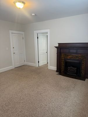 Empty room, Fireplace, Interior
