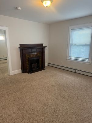 Empty room, Fireplace, Interior