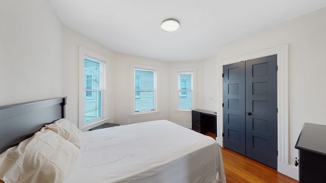 Bedroom, Interior, Wood Texture Flooring